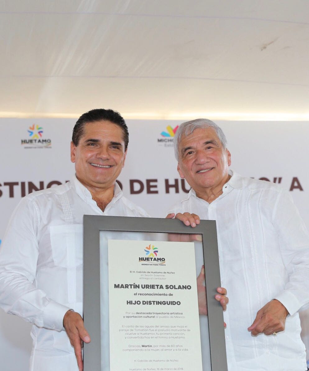 Reconocen a Martín Urieta como “hijo distinguido” de Huetamo - Información  para Servir... con Manuel González