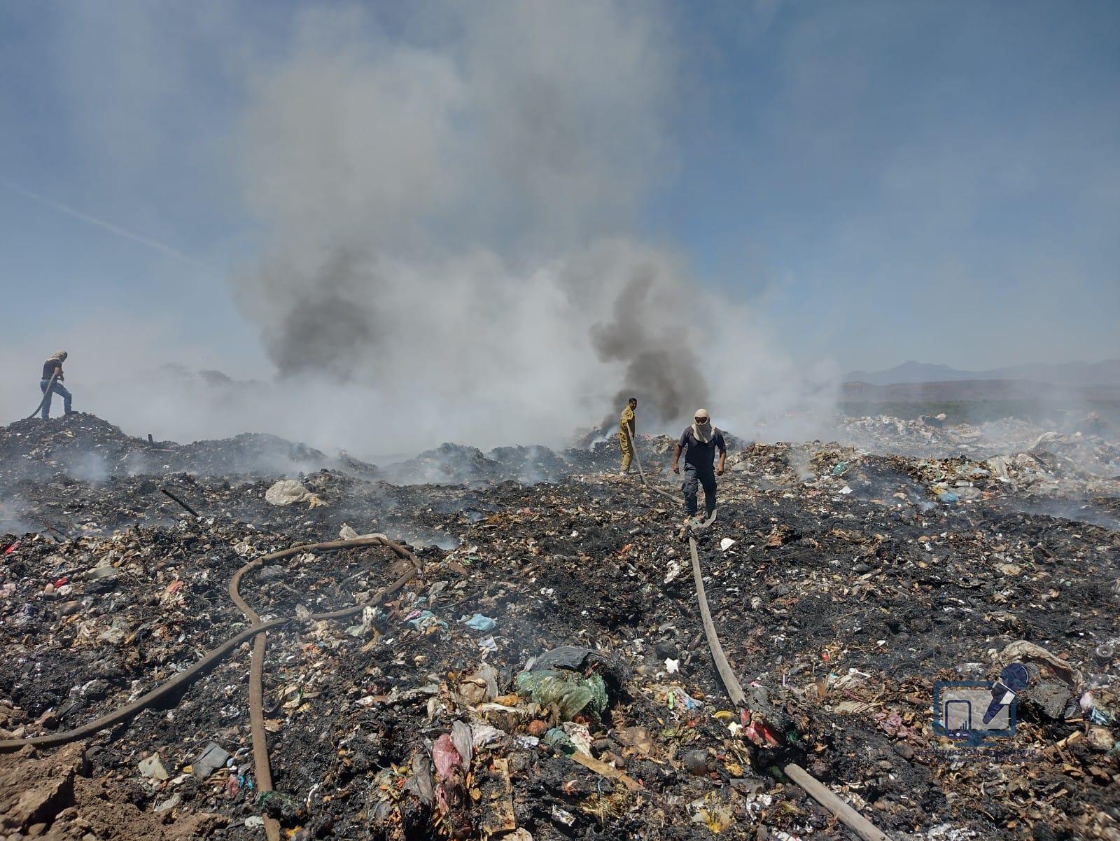 Controlado incendio en el basurero municipal de Apatzingán